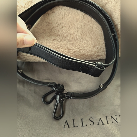 All Saints Shearling Bag with Straps - Picture 6 of 8